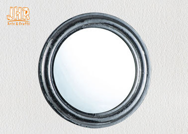 الزجاج التطبيقي الزجاج مؤطر الألياف الزجاجية الحائط الغرور مرآة شكل دائري