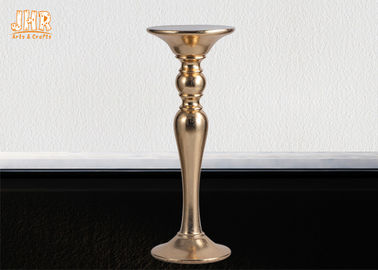 كلاسيك الذهب ليف ليف الزجاج الركيزة مصنع الوقوف عناصر الديكور زفاف جولة