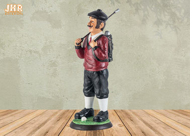 لاعب غولف صغير منضدية تمثال تمثال بوليريسين تمثال العتيقة الراتنج النحت أرقام