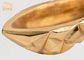 نمط هندسي أوراق الذهب الجدول زهرية زهرة الأواني الفيبرجلاس ديكور السلطانية