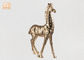 يقف الذهب ليف بوليريسين التماثيل الحيوانية زيبرا النحت الجدول تمثال ديكور