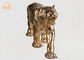 كبير الذهب ليف بوليريسين التماثيل الحيوانية النمر النحت الجدول تمثال