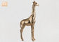 الذهب ليف الفيبرجلاس الزرافة النحت التماثيل الحيوانية الدائمة الجدول تمثال