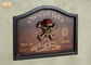 شخصية جدار ديكور 3D الراتنج القراصنة العتيقة جدار خشبي لوحة لويحات الجدار الديكور