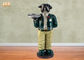 العتيقة الكلب أرقام بوليريسين تمثال تمثال الراتنج الكلب القابضة صينية النحت متعدد الألوان